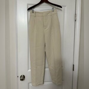 Zara Women’s Cream High Waisted Dress Pants